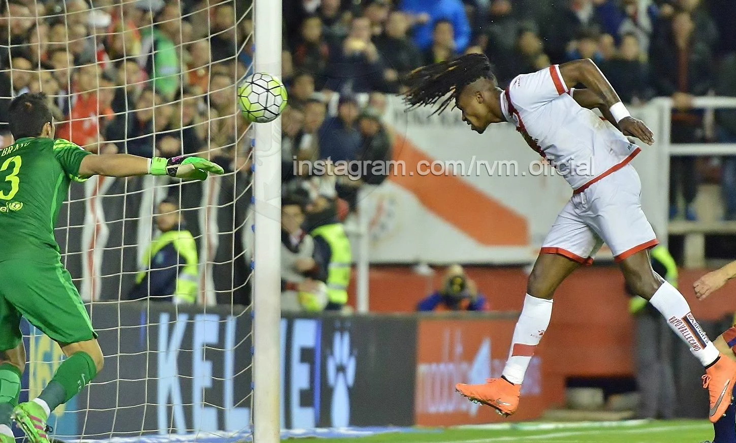 Manucho, autor del tanto del Rayo Vallecano