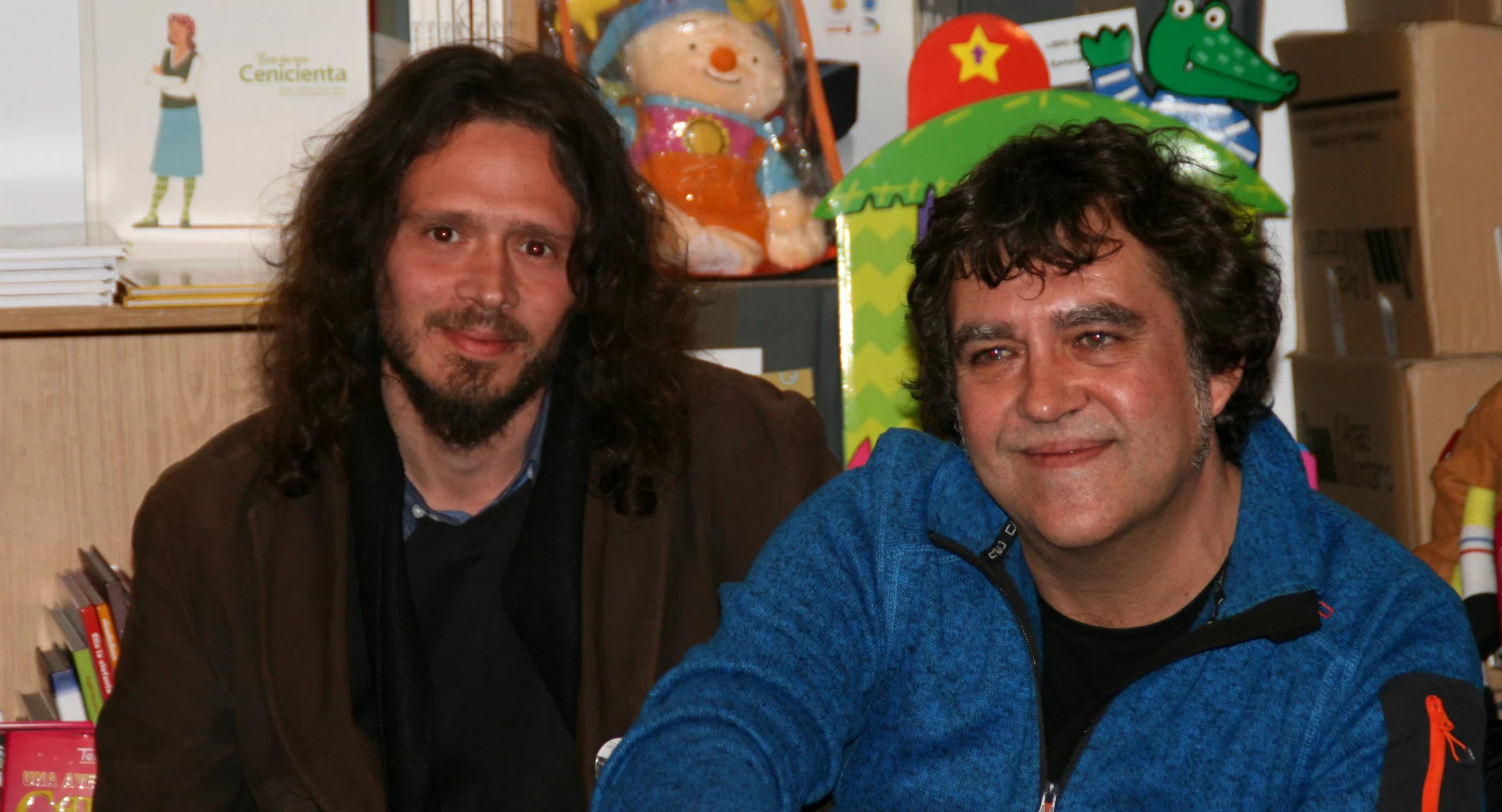 El editor Rubén Darío junto a Vicente Muñoz Álvarez