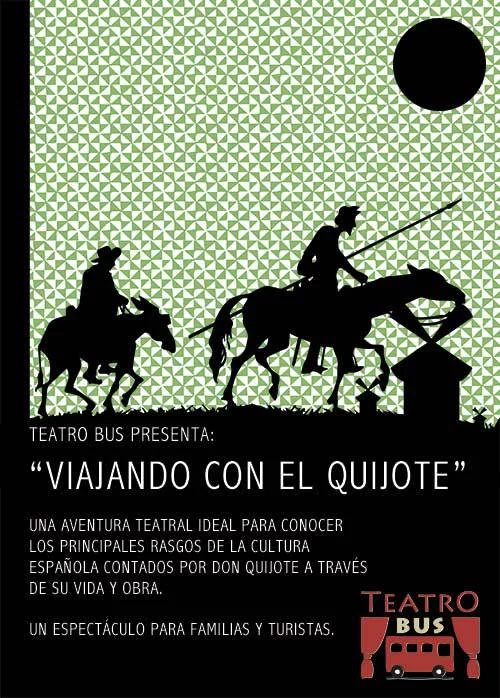 Cartel de 'Viajando con el Quijote' (Foto: web TeatroBus)