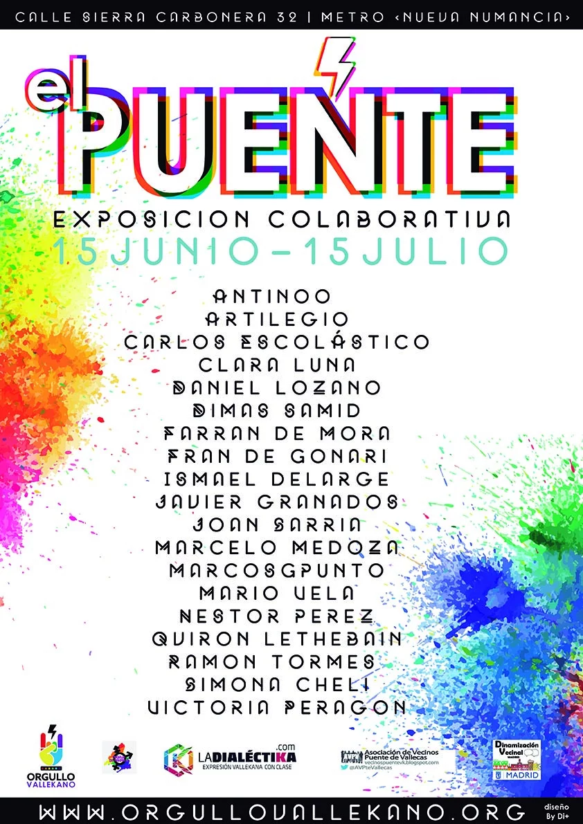 Cartel de la exposición 'El Puente' (Foto: Orgullo Vallekano)
