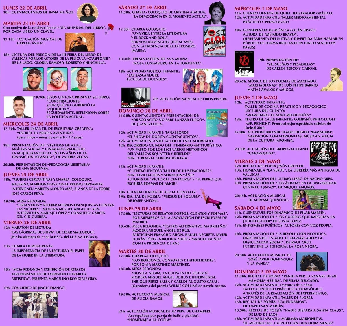 Actividades en el escenario de la feria