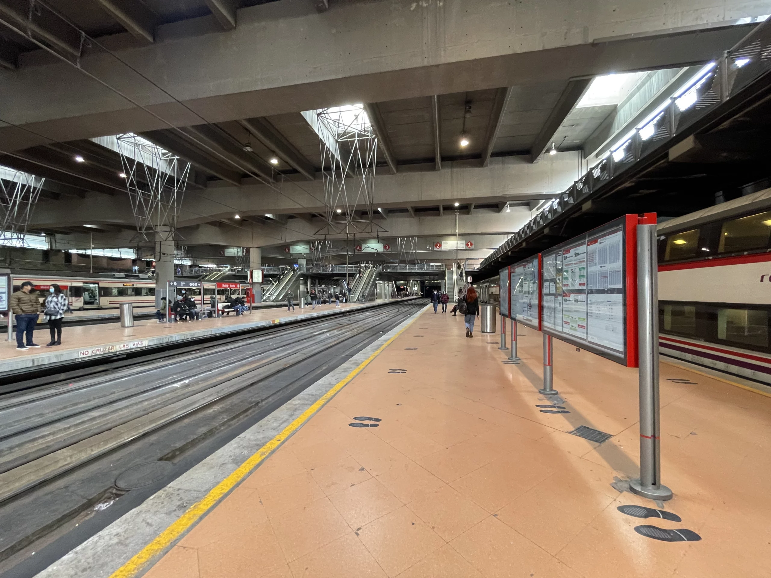 Andén de Cercanías en Atocha