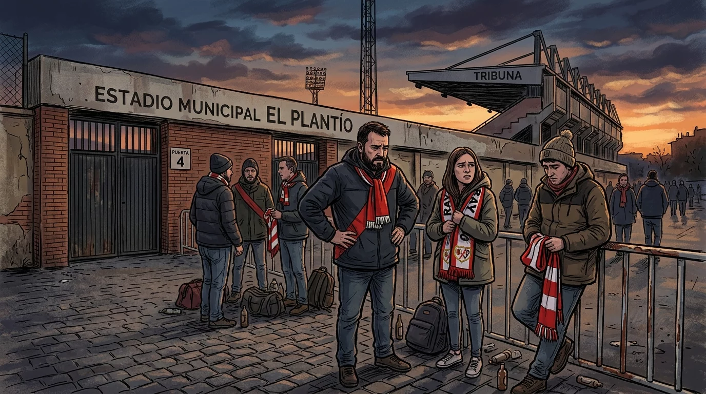 Afición del Rayo ante el posible traslado temporal de los partidos a Burgos