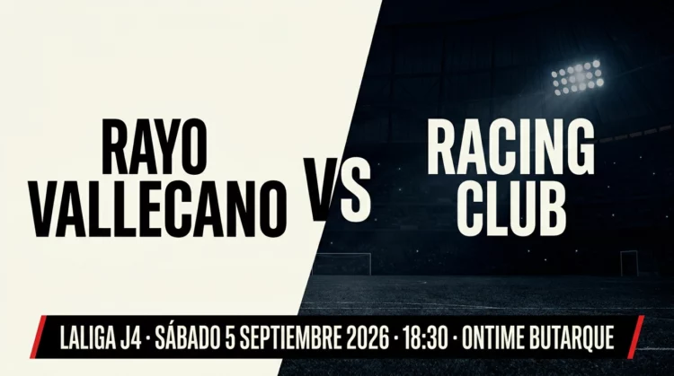 Gráfico de previa del Rayo Vallecano contra el Racing de Santander en Butarque