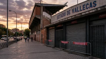 Exterior del Estadio de Vallecas ante la posible vuelta del Rayo